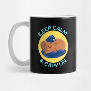 Keep Calm And Capy On | Capybara Pun Mug